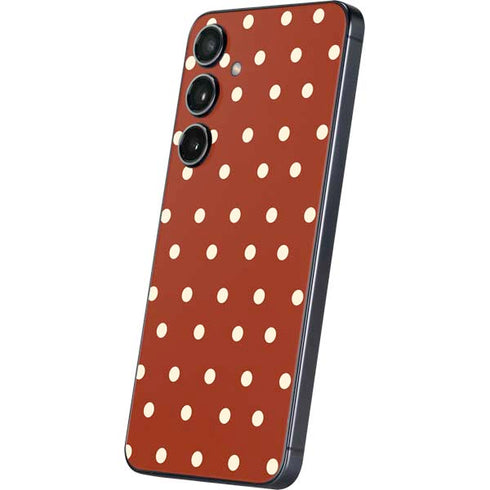 Neutral Polka Dots Galaxy S25 Skin